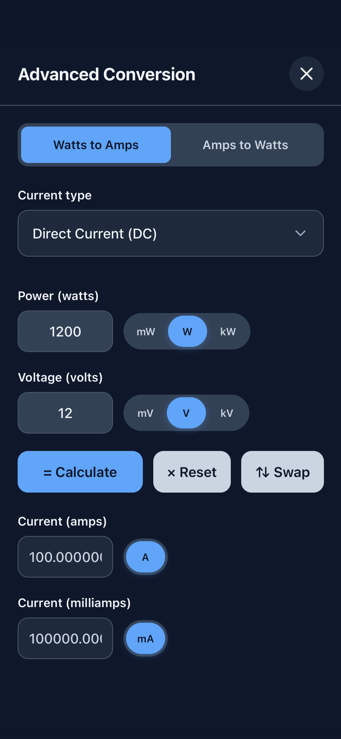 Wire Calculator screenshot